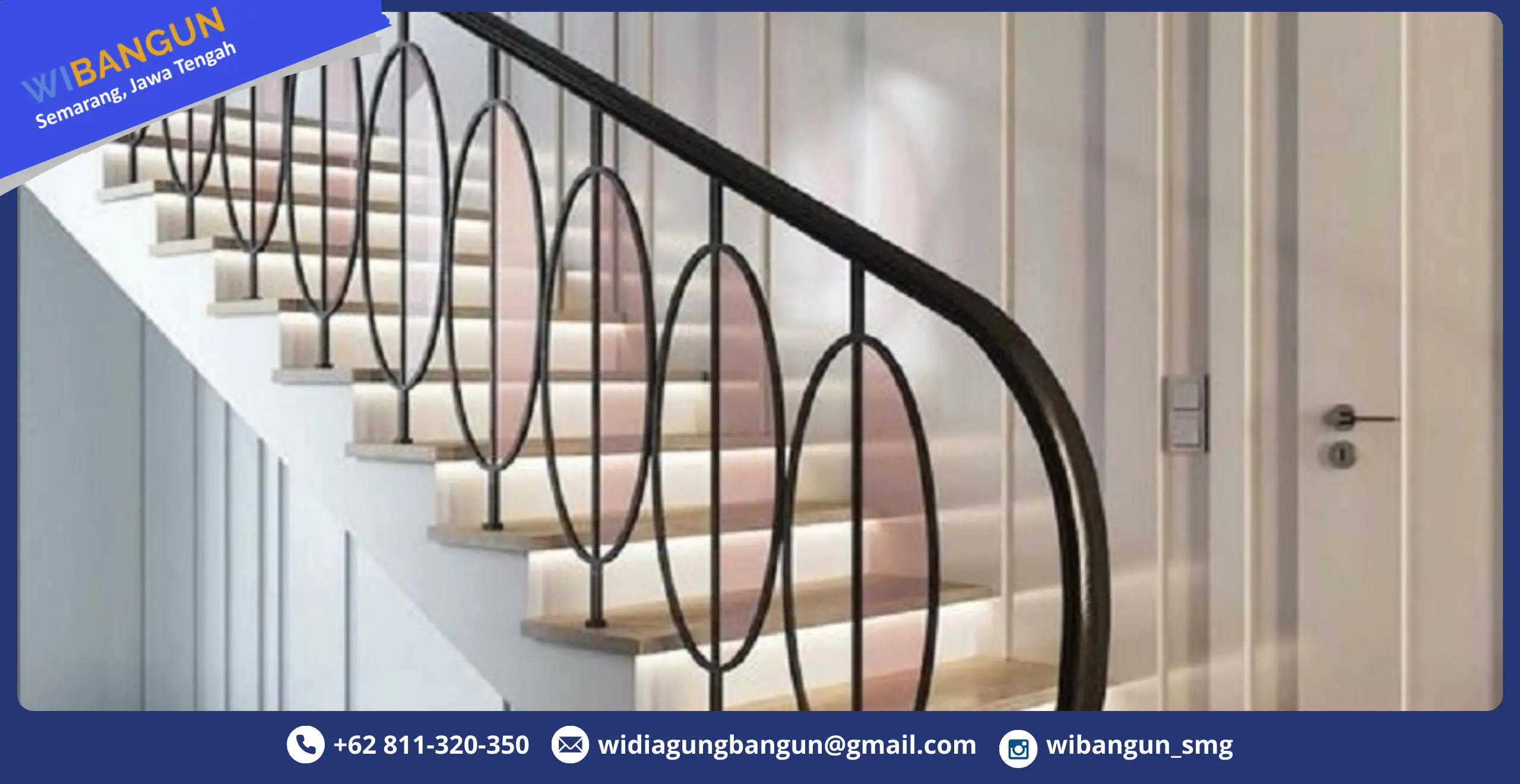 railing tangga custom wibangun